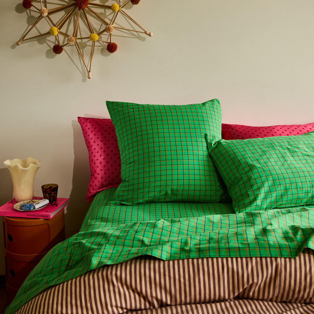 Cosmin Cotton Euro Pillowcase Set - Spring Green