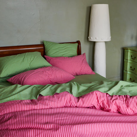 Cordell Cotton Pillowcase Set - Scarlet Standard