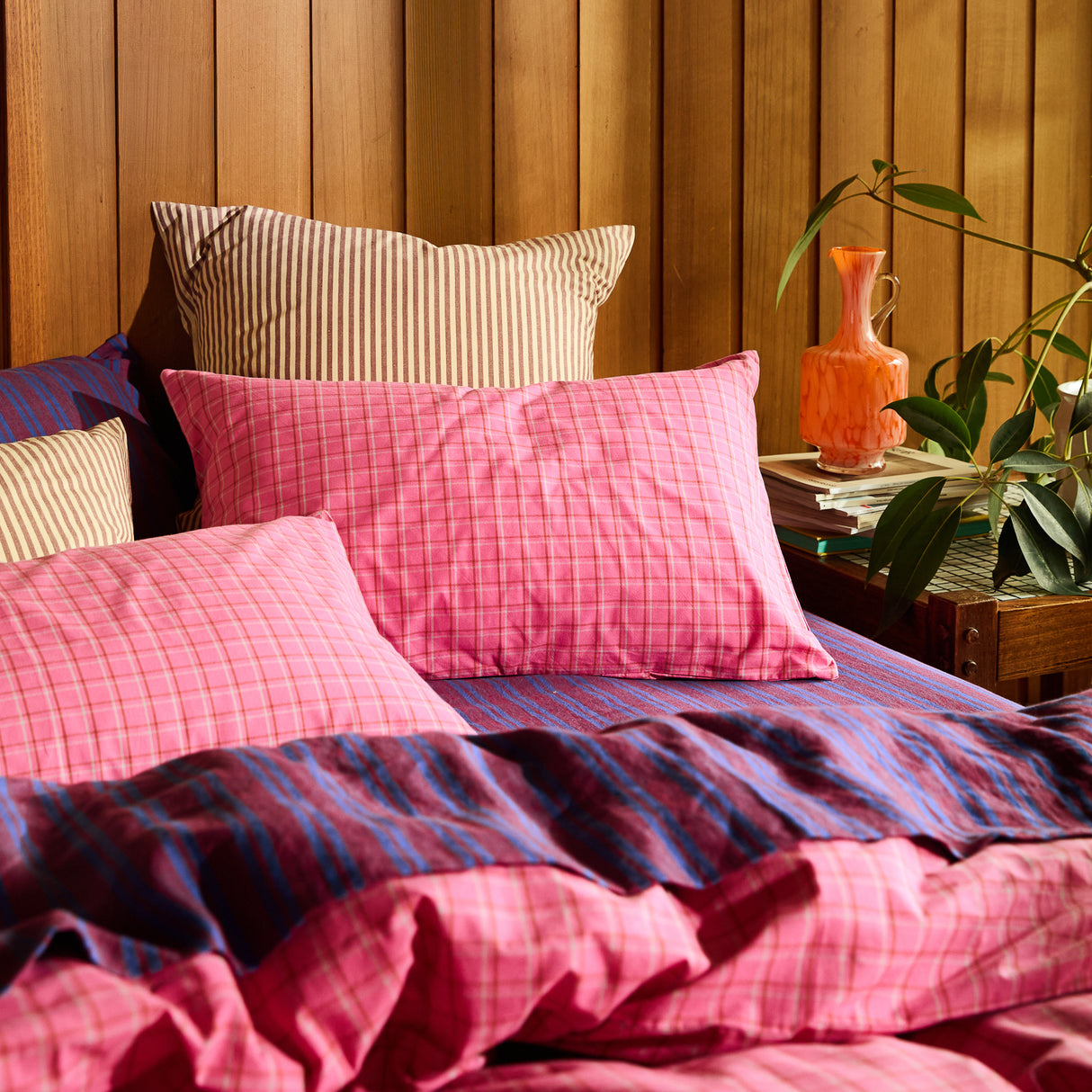 Cosmin Cotton Pillowcase Set - Pansy Standard