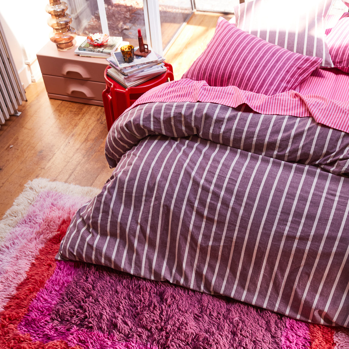 Abrielle Cotton Quilt Cover - Mahogany Single