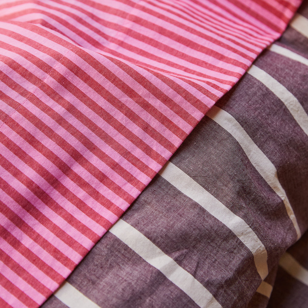Abrielle Cotton Quilt Cover - Mahogany Single