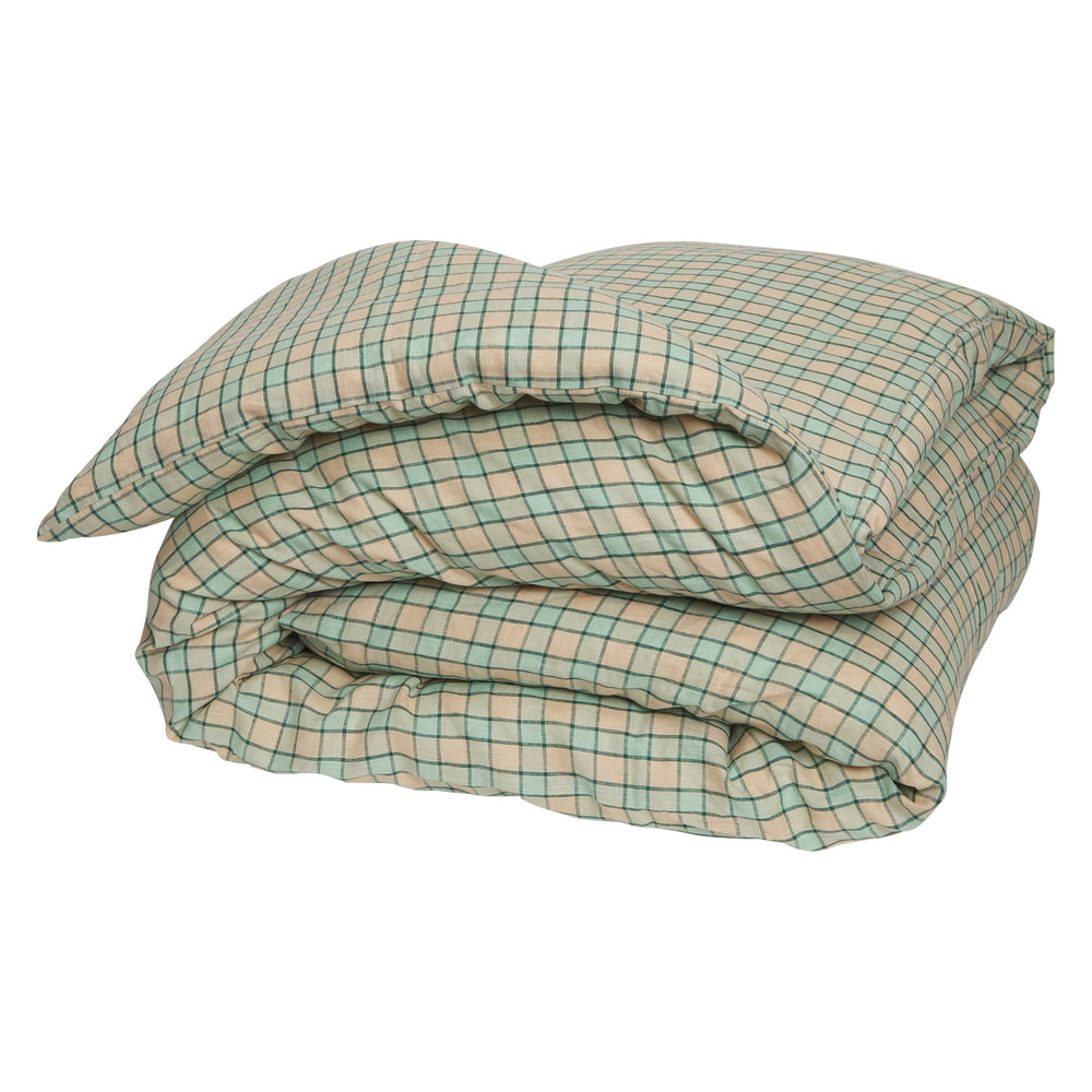 Marquis Linen Quilt Cover - Jade Single