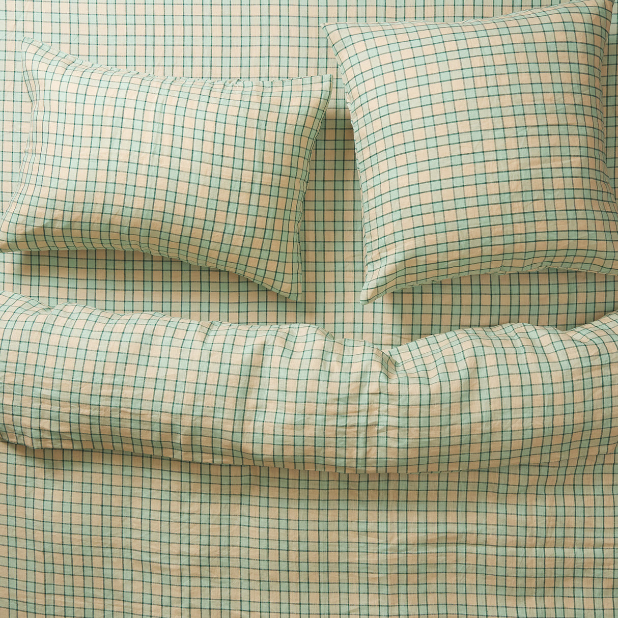 Marquis Linen Quilt Cover - Jade Single