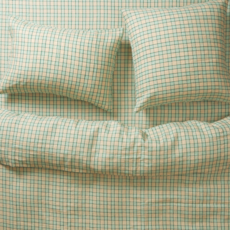 Marquis Linen Quilt Cover - Jade Single