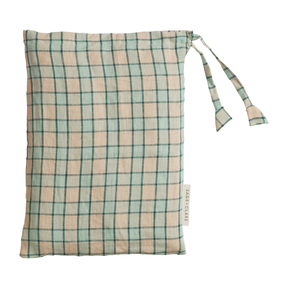 Marquis Linen Quilt Cover - Jade Single