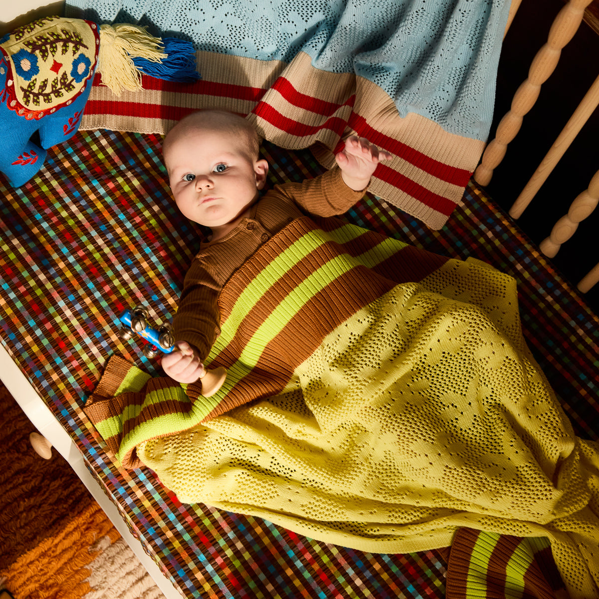 Tabitha Baby Blanket - Canary Yellow