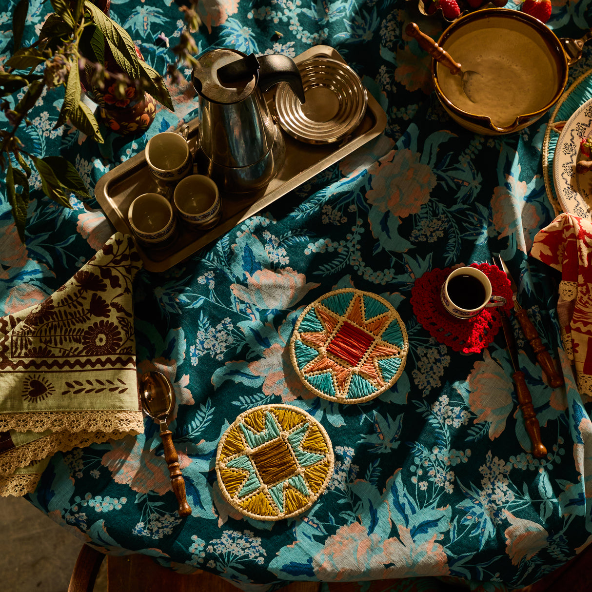 Harriet Coaster - Ochre