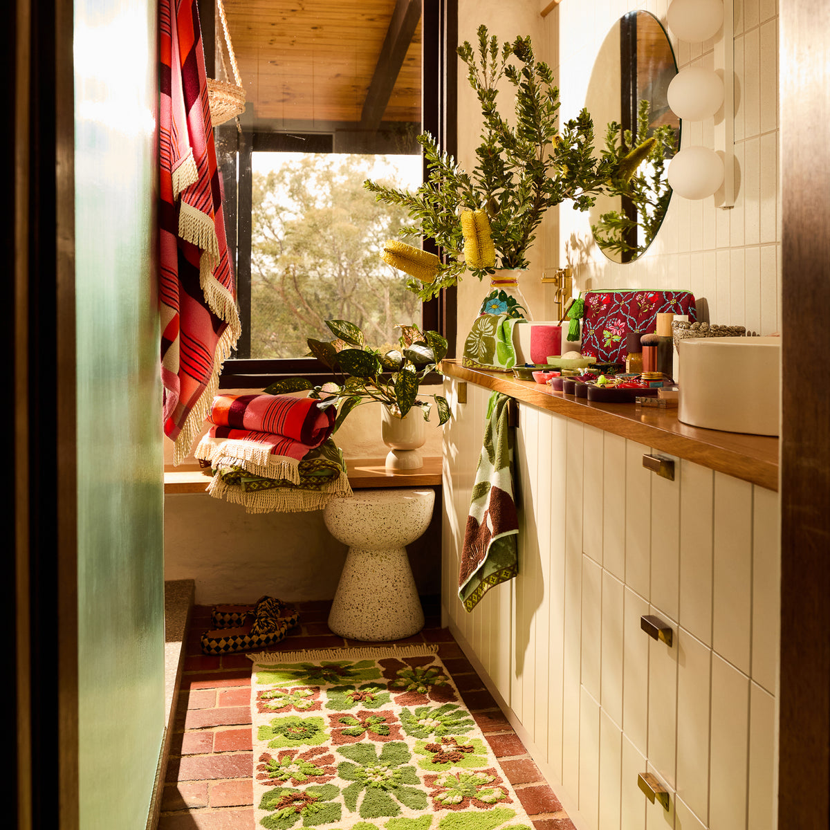 Norali Quilted Cosmetic Bag - Sienna