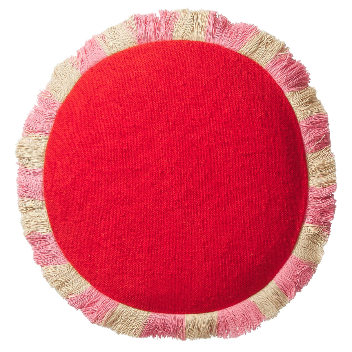 Reese Round Cushion - Poppy Feather Insert