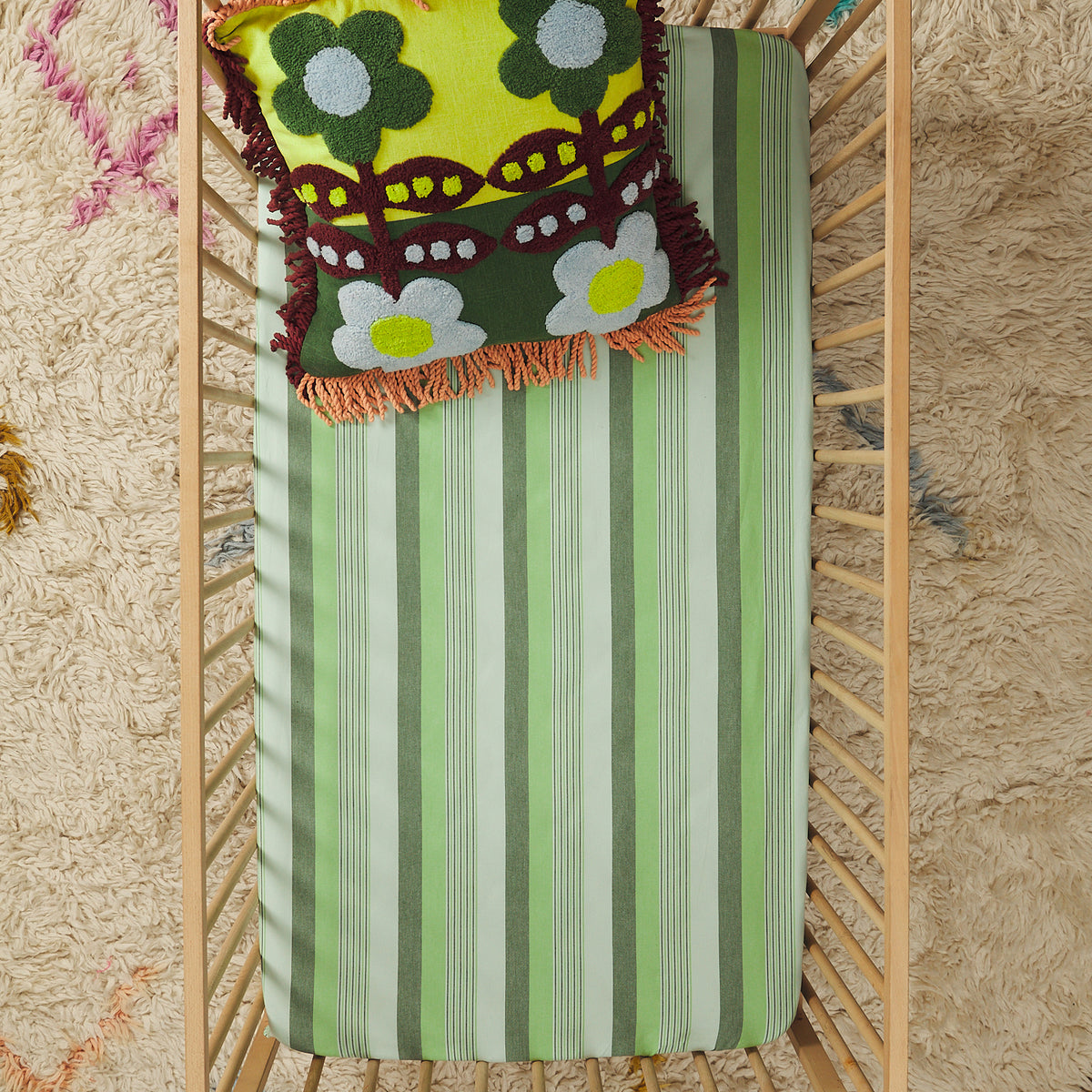 Jean Cotton Sheets Fitted Sheet / Cot