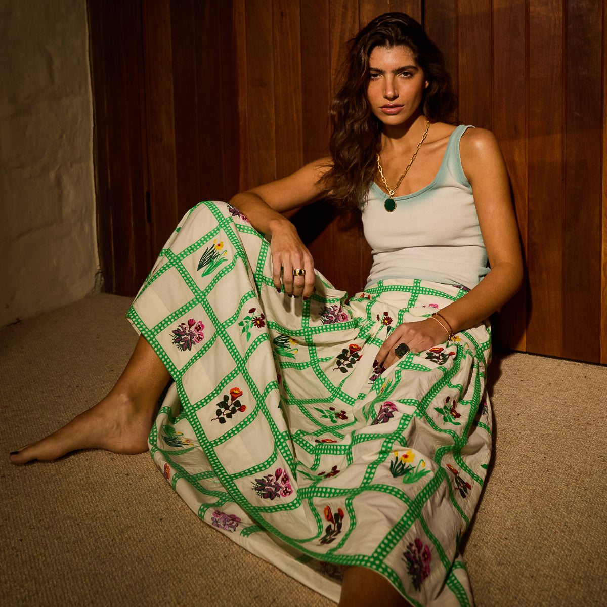 Florina Maxi Skirt - Porcelain 6