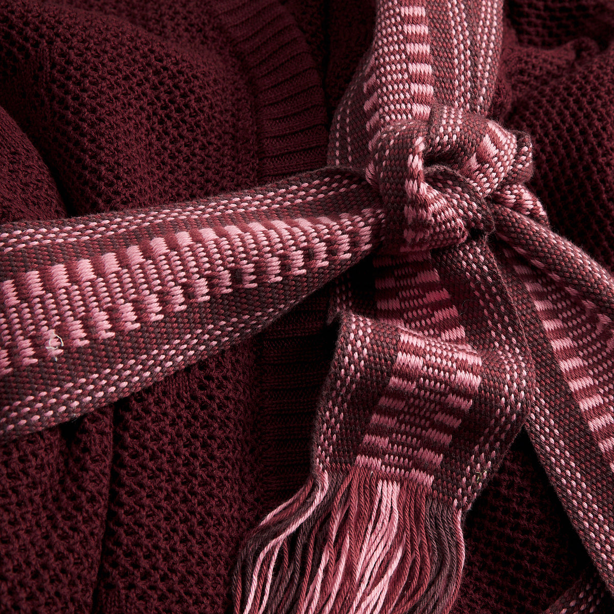 Aneta Knit Kimono - Rosewood XS