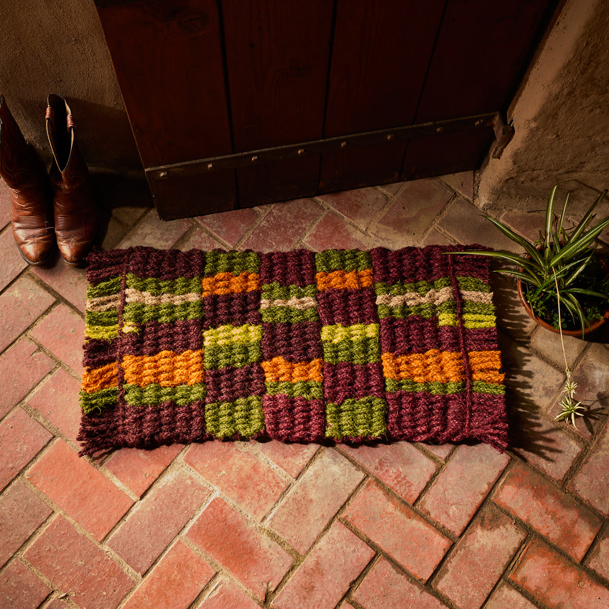 June Door Mat - Hunter Green