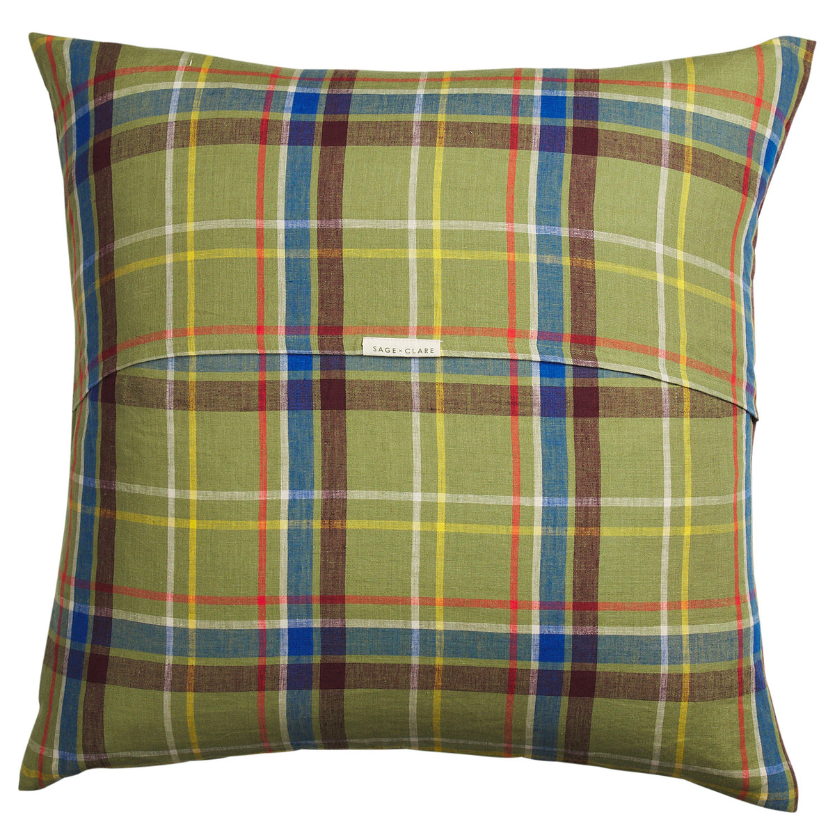 Frances Linen Euro Pillowcase Set - Moss