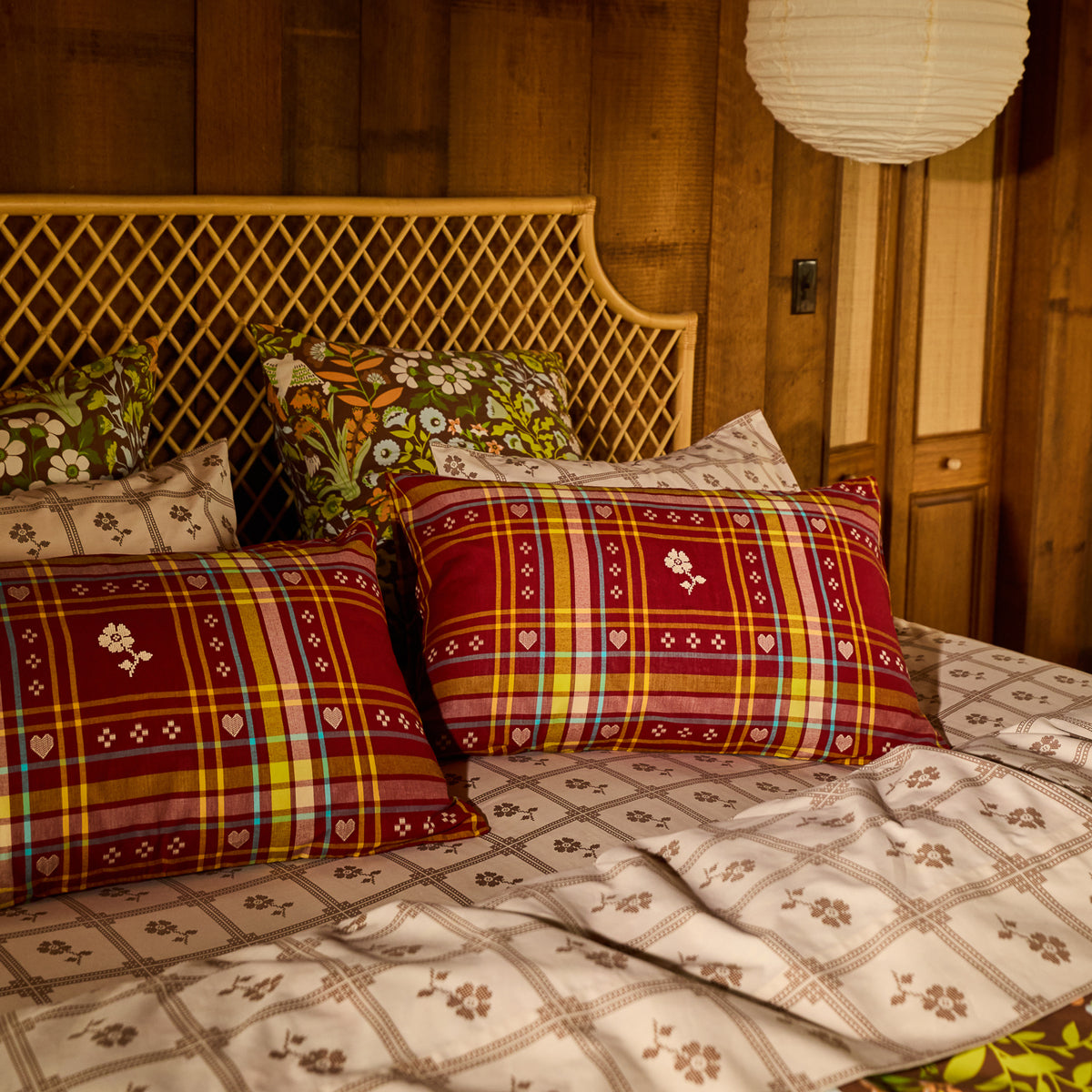 Josephine Cotton Pillowcase Set - Sienna Standard