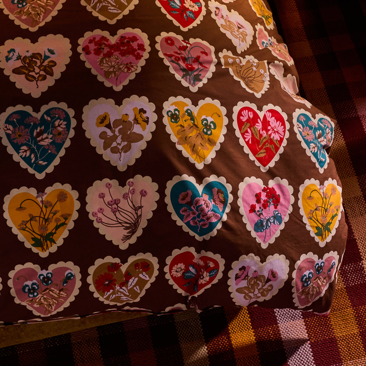 Loretta Cotton Quilt Cover - Umber Queen