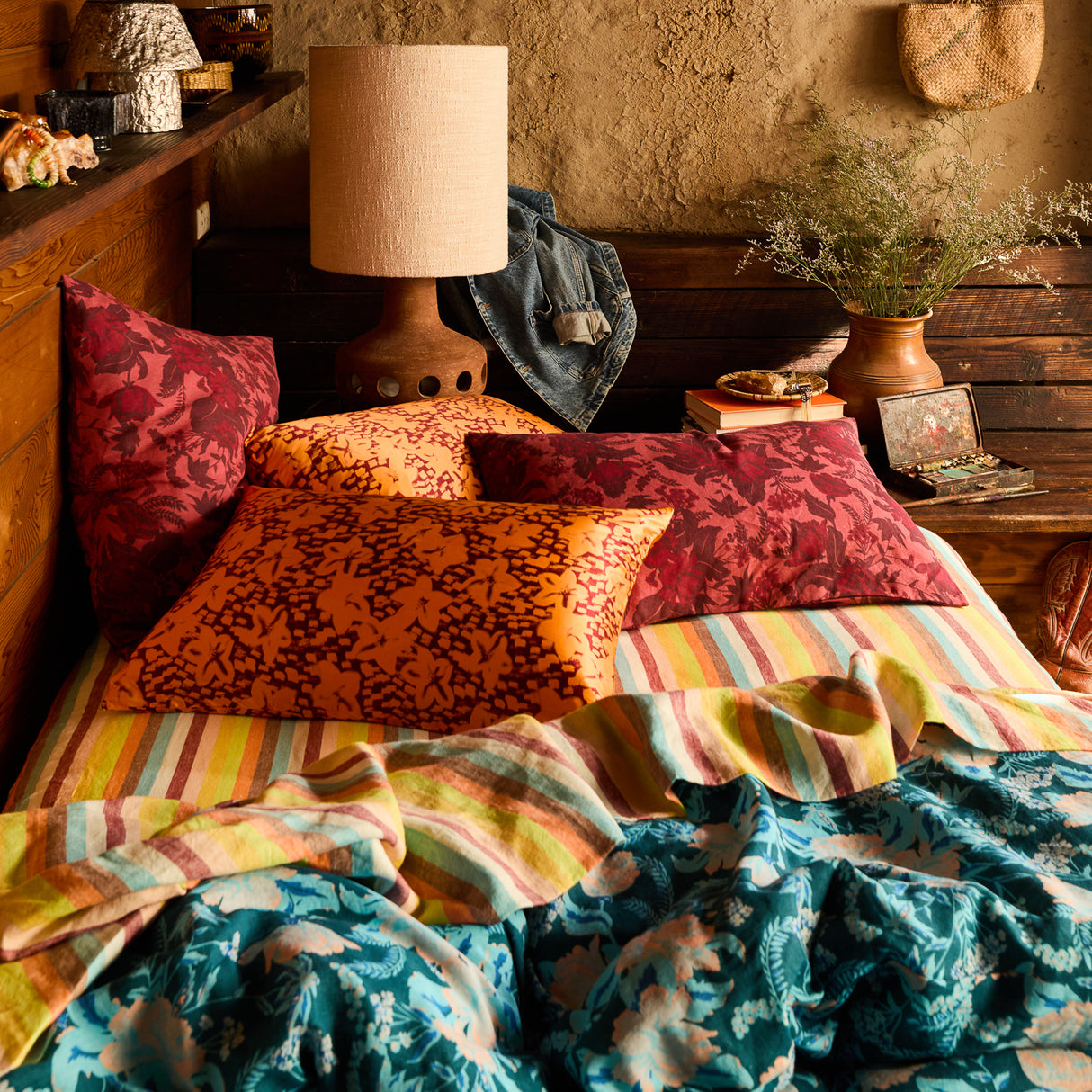 Sierra Linen Quilt Cover - Sodalite Queen