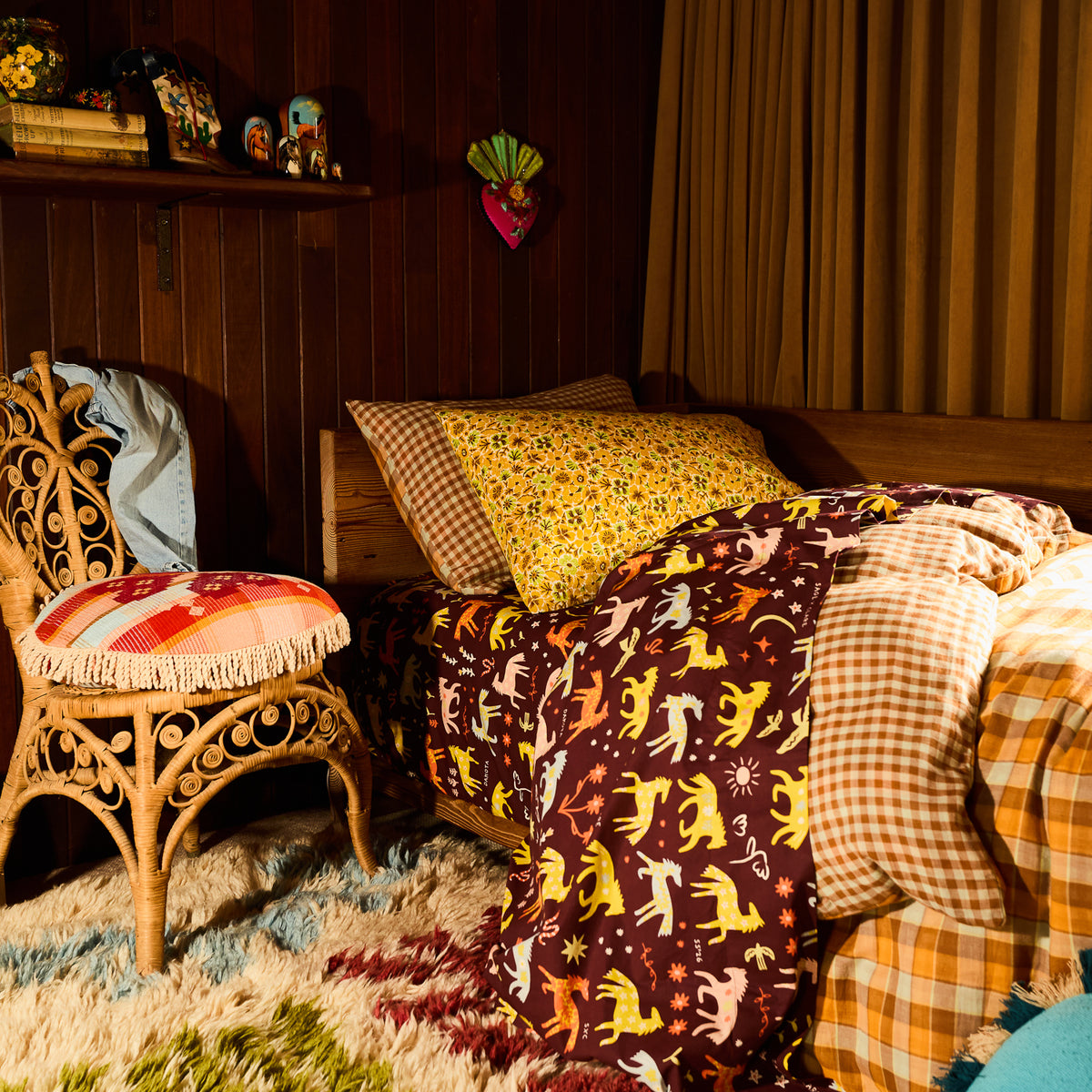 Otis Cotton Quilt Cover - Citrine Single