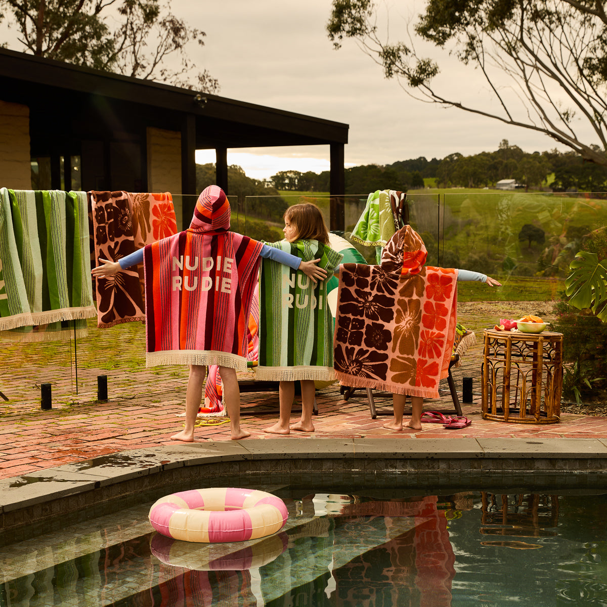 Jolene Hooded Towel - Carnelian