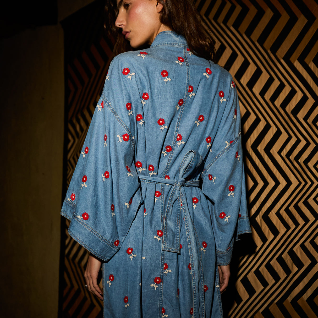 Anneliese Denim Robe - Poppy