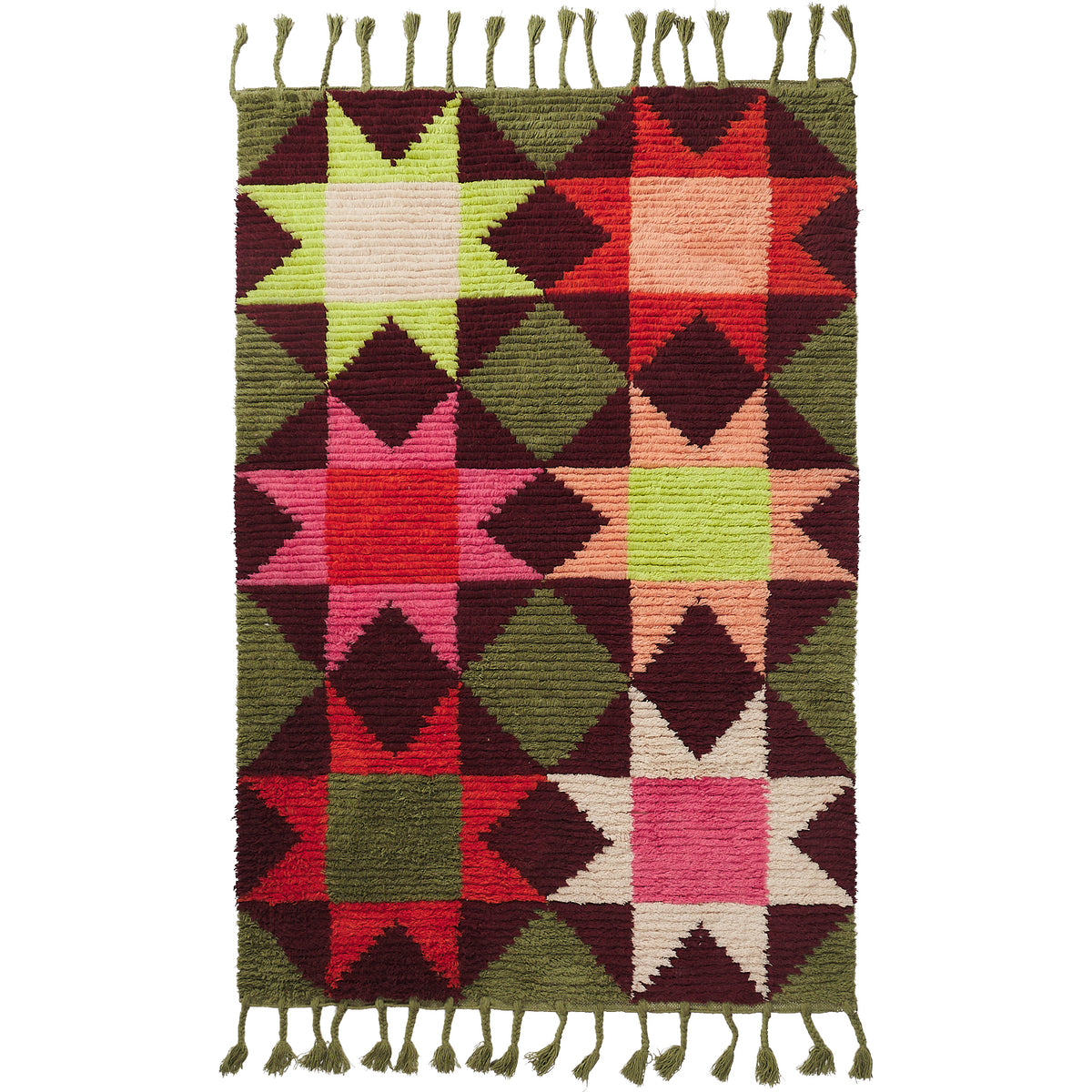 Daisy Tufted Rug - Moss