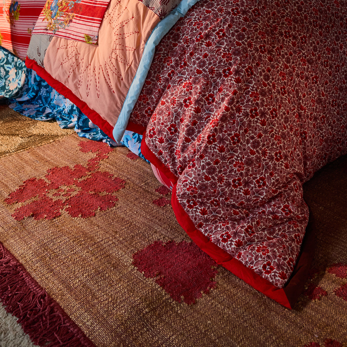 Ardenna Jute Rug - poppy 150 x 210 cm