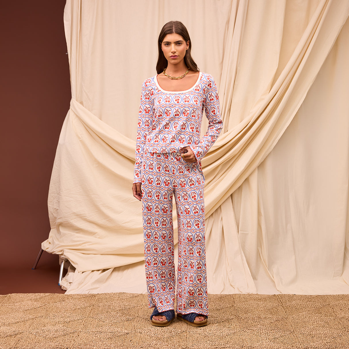 Emese Pointelle Pyjama Set 6