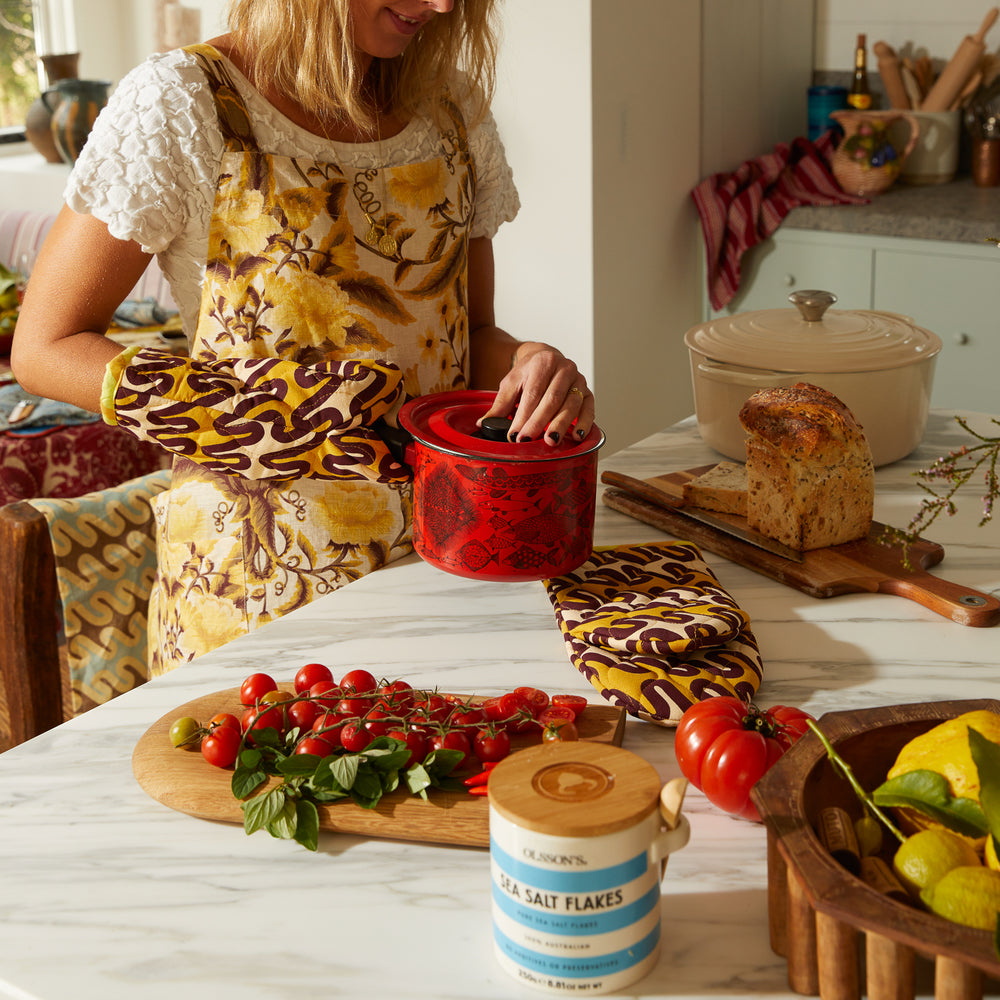 Clementine Linen Apron
