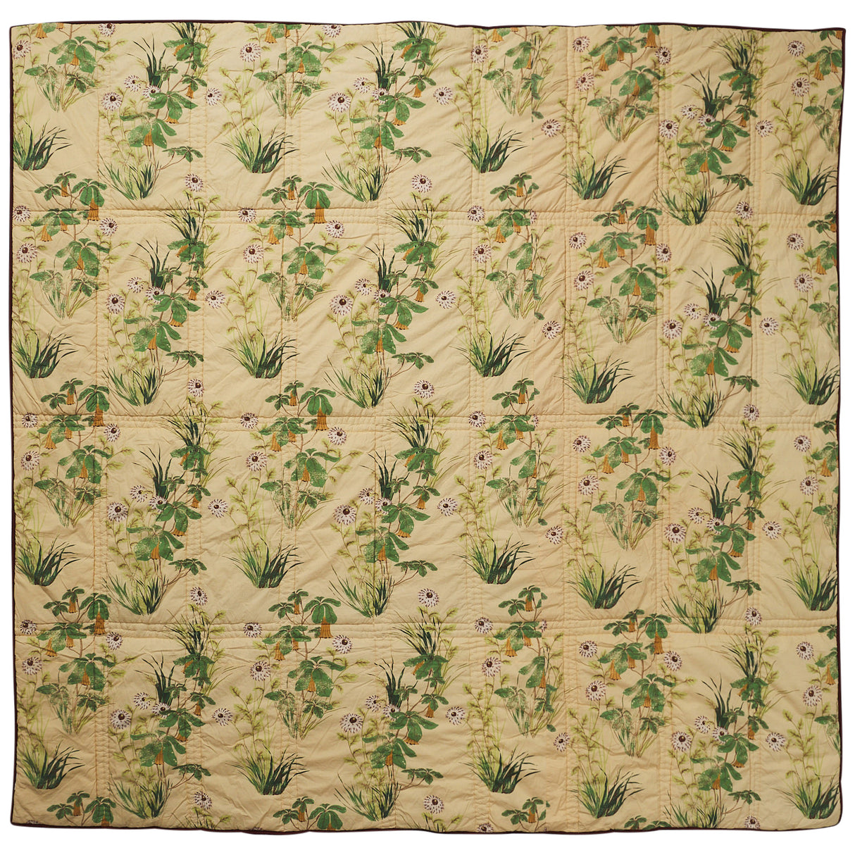 Kai Patchwork Bedcover - Garnet