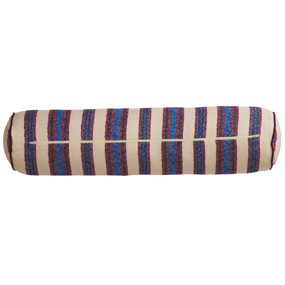 Selene Woven Bolster Cushion - Azure Feather Insert