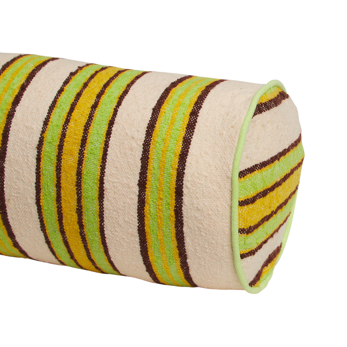 Selene Woven Bolster Cushion - Dune Feather Insert