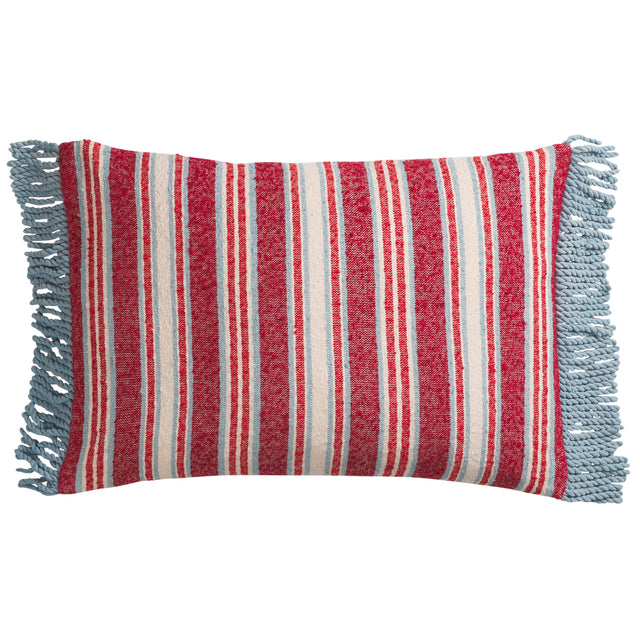 Selene Woven Cushion - Crimson Feather Insert