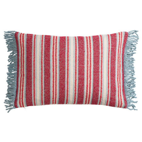 Selene Woven Cushion - Crimson Feather Insert