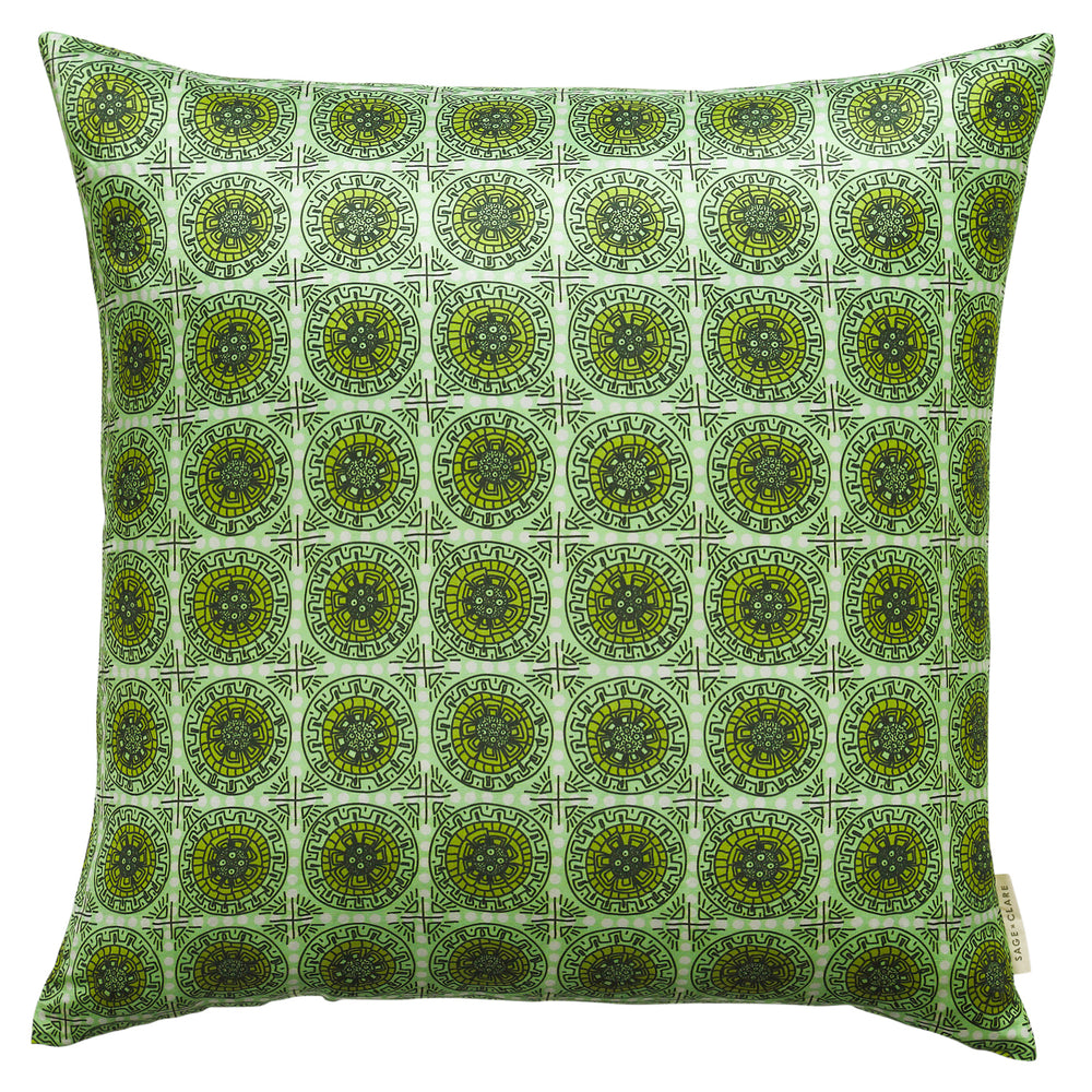 Gabriella Cushion - Key Lime Feather Insert
