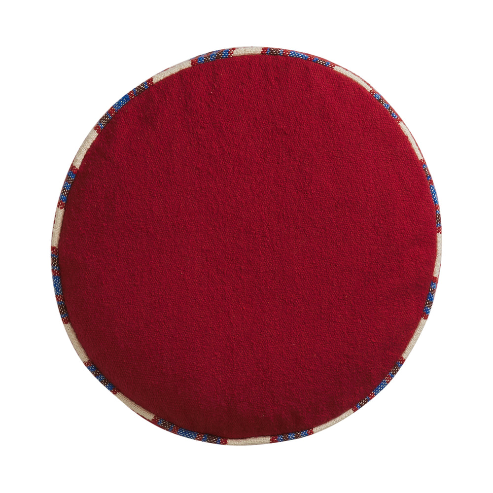 Delana Round Cushion - Crimson Feather Insert