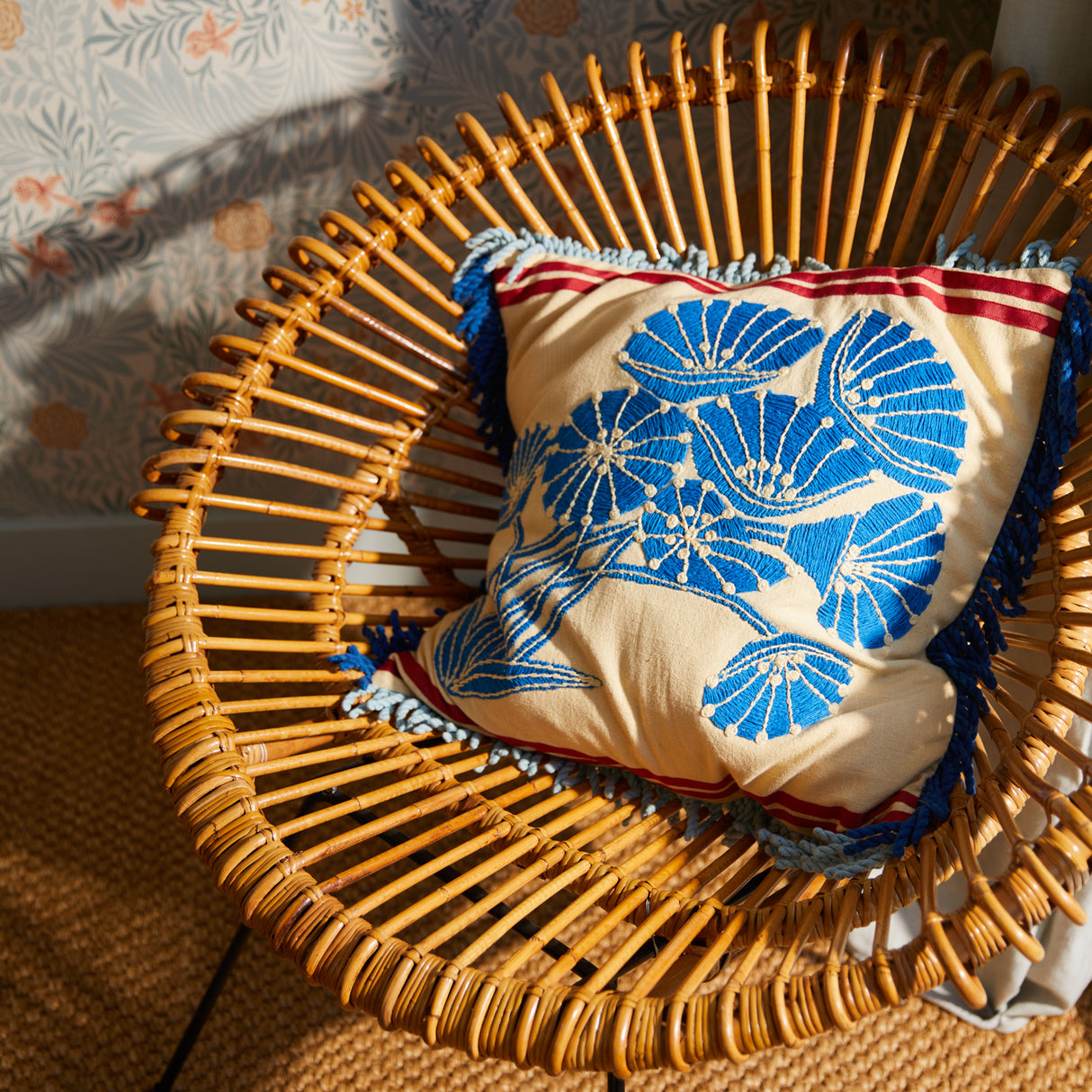 Emilia Embroidered Cushion Feather Insert