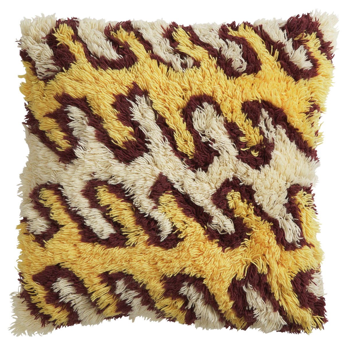 Marzia Shag Cushion - Dune Feather Insert
