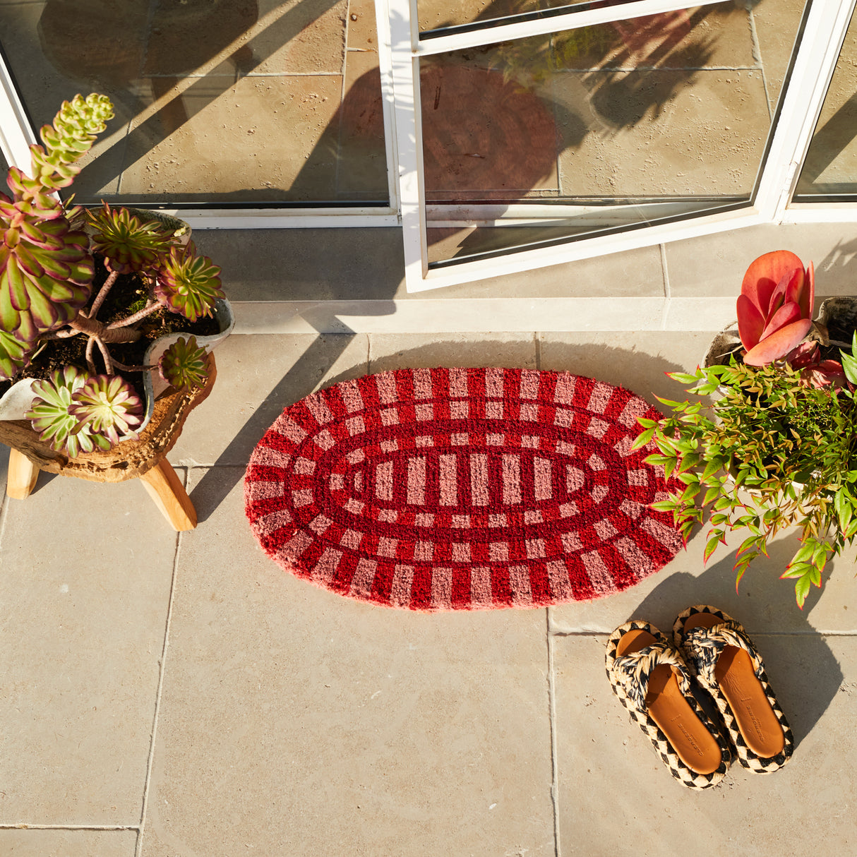 Fernanda Door Mat - Hibiscus