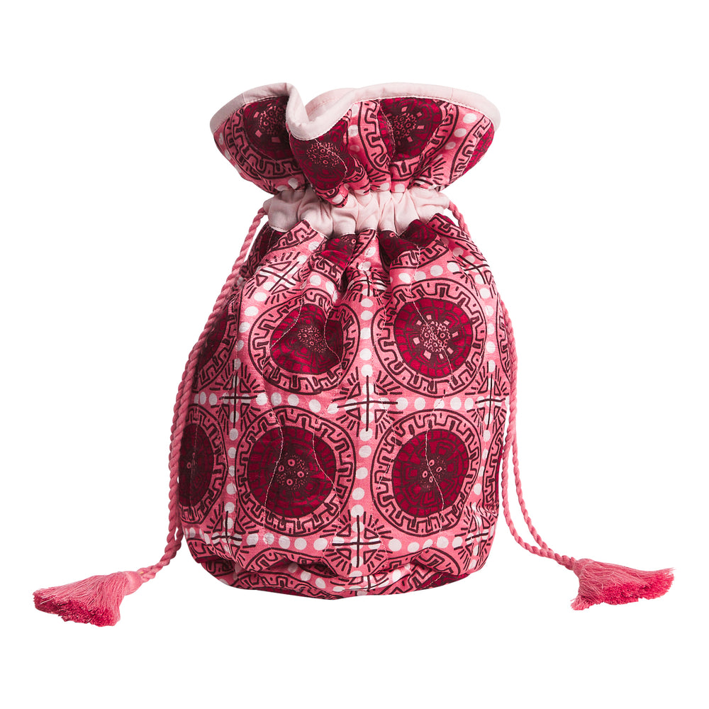 Gabriella Drawstring Bag - Hibiscus