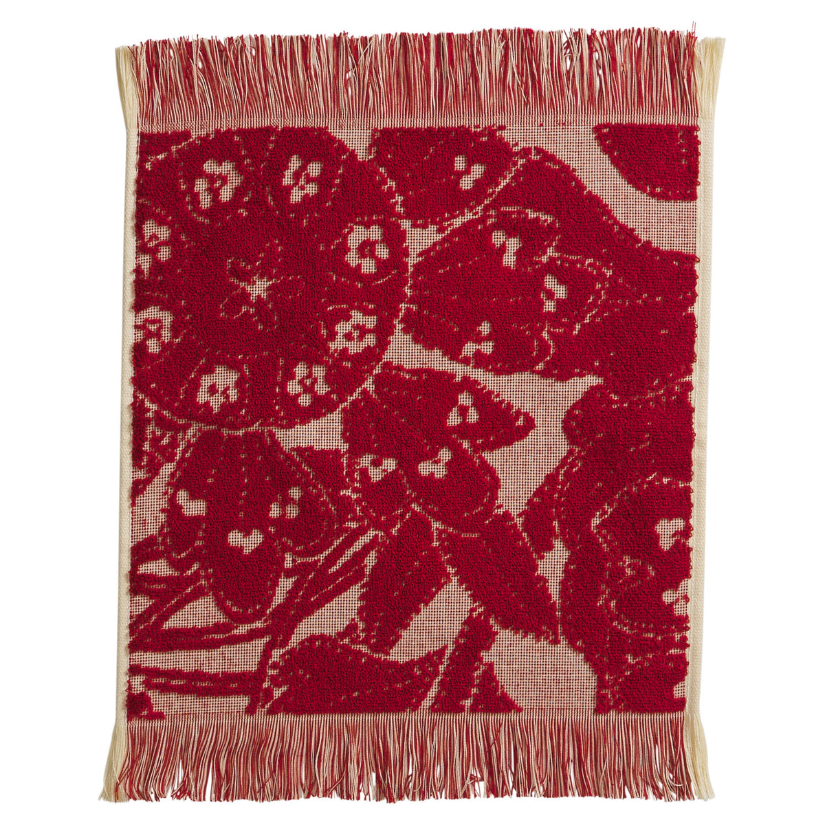 Lucia Face Washer Set - Crimson