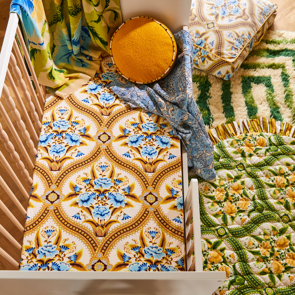 Margaret Cotton Sheets - Clay Fitted Sheet / Cot