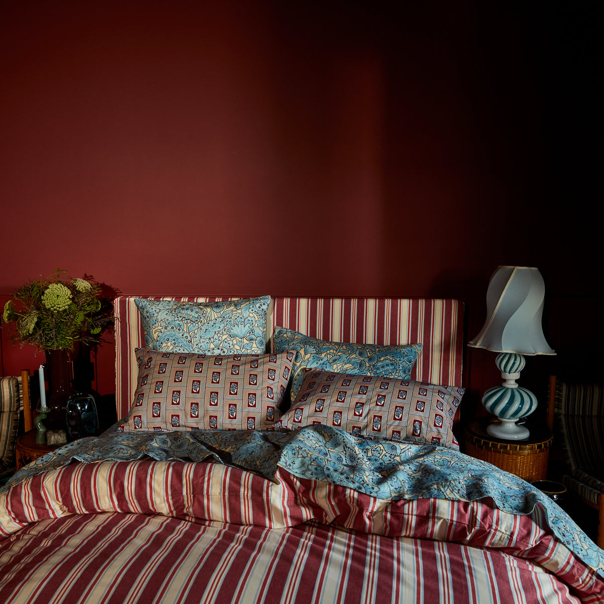 Lucia Linen Sheets - Cerulean