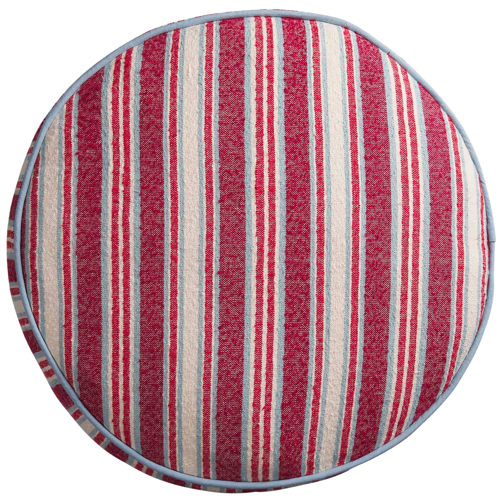 Selene Woven Floor Cushion - Crimson