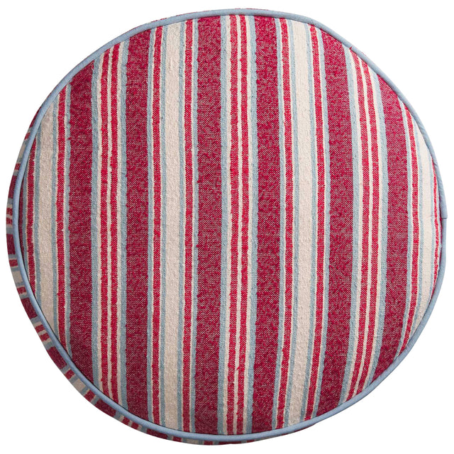 Selene Woven Floor Cushion - Crimson
