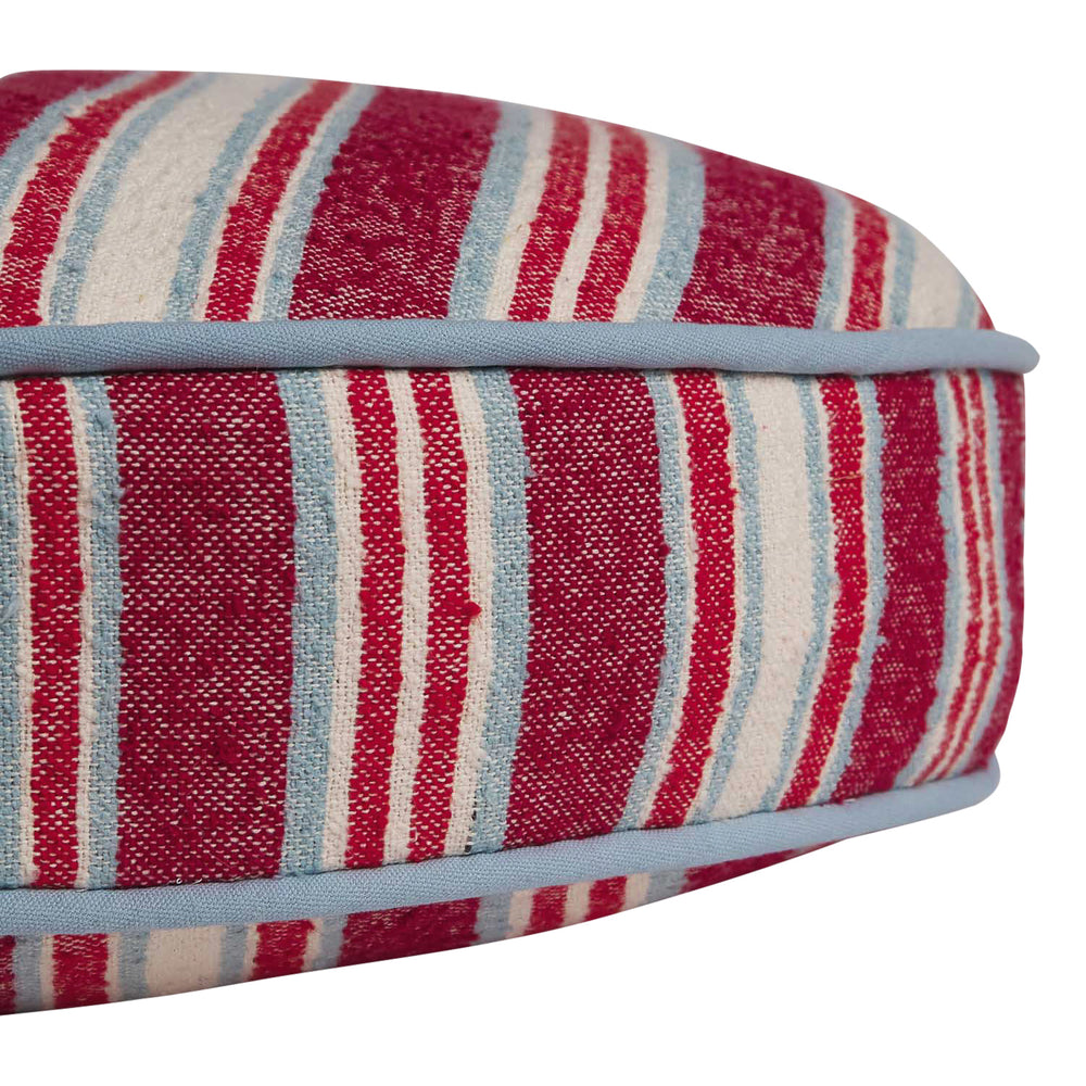 Selene Woven Floor Cushion - Crimson