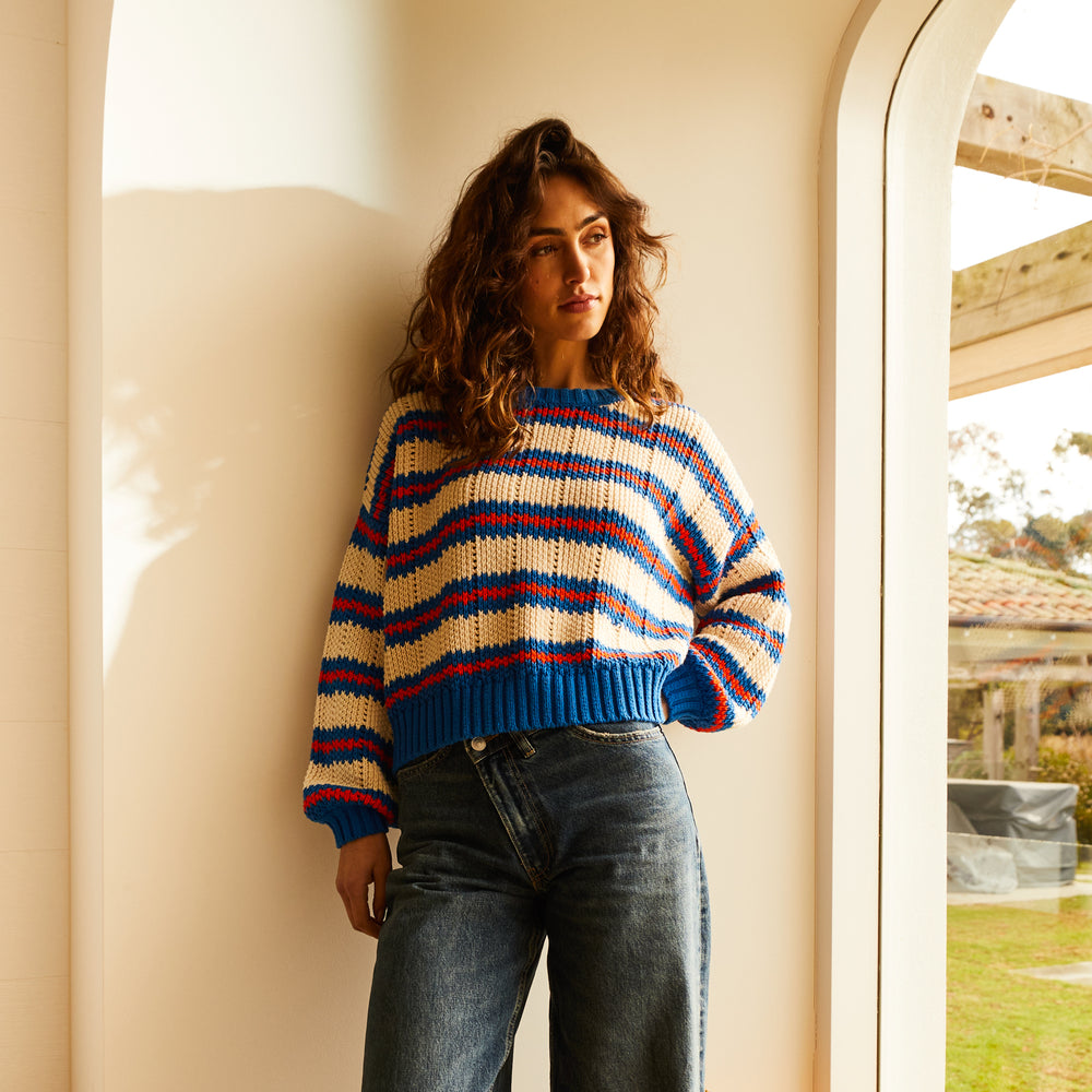 Carmila Knit Jumper - Azure