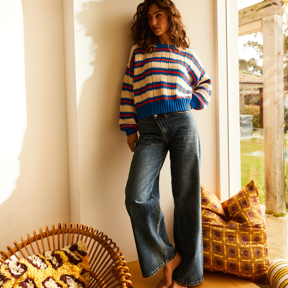 Carmila Knit Jumper - Azure