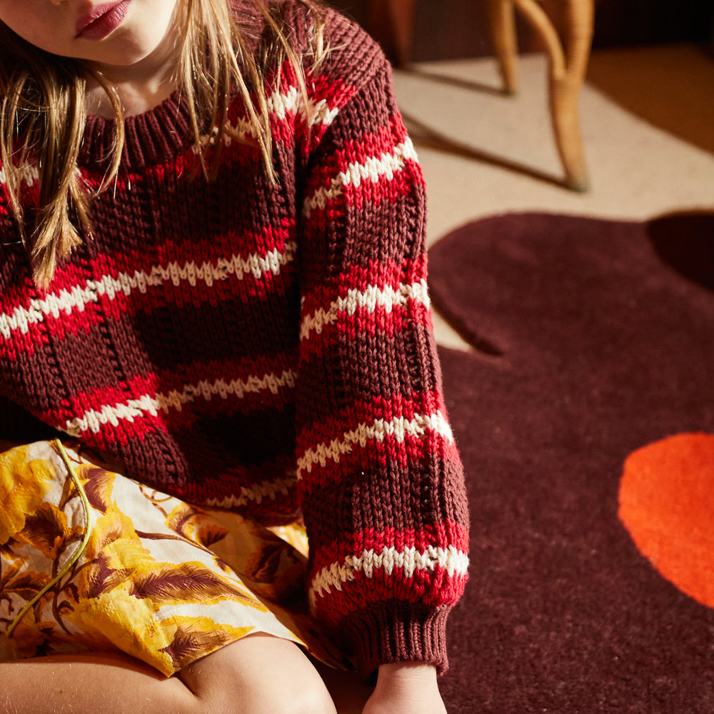 Carmila Kids Knit Jumper - Garnet