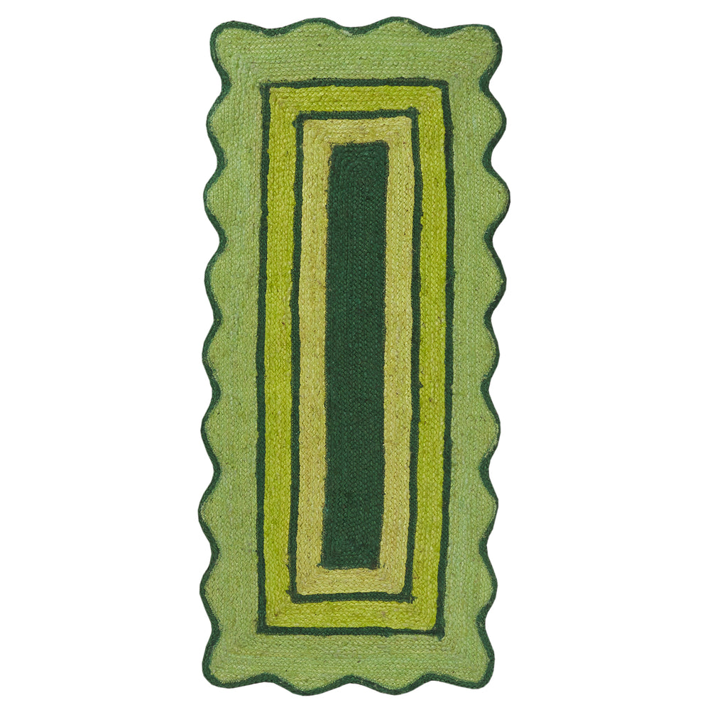 Melvie Jute Runner - Key Lime