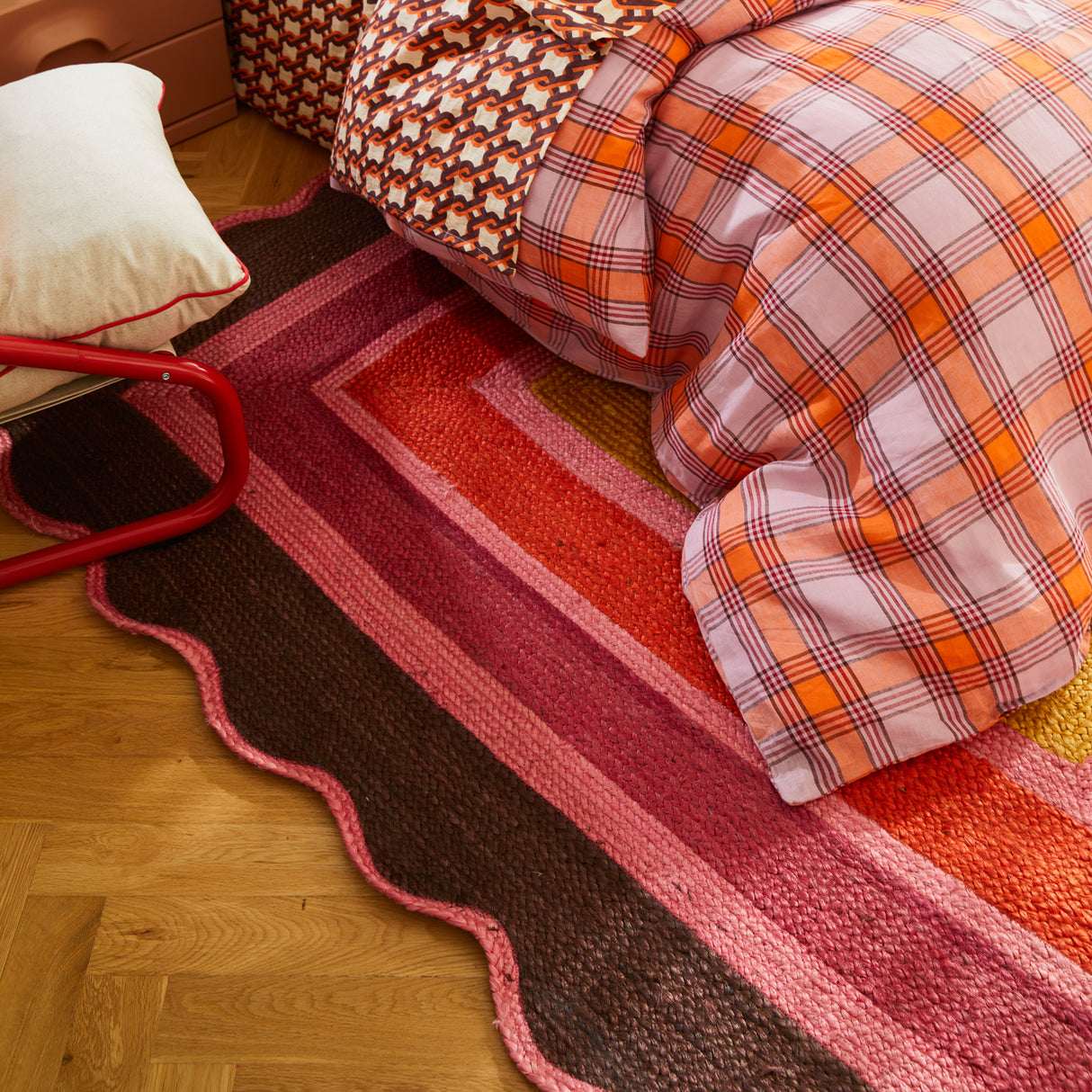 Melvie Jute Rug - Garnet 150 x 210 cm